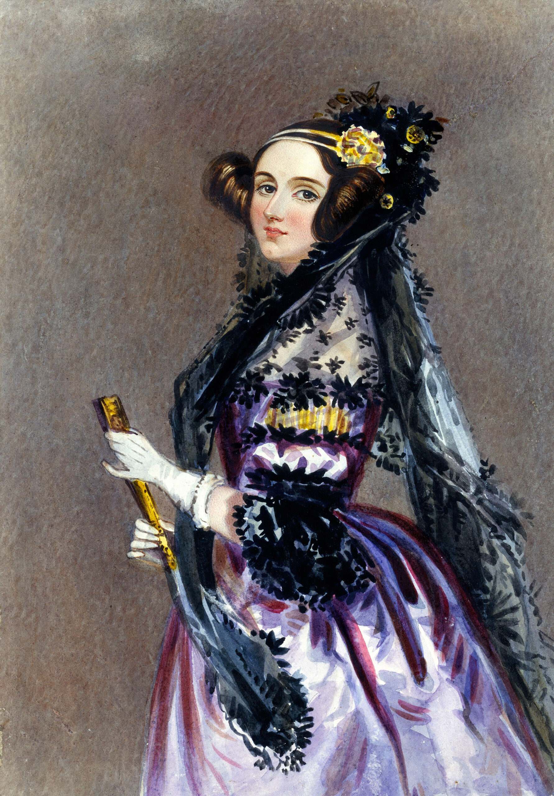 Retrato pintado de Ada Lovelace